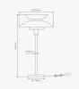 ALLEGRA TABLE LAMP 1 X E27 240V BLACK